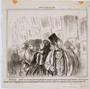Exposición de 1859- Mi esposa... Como no tendríamos... de Honoré Daumier